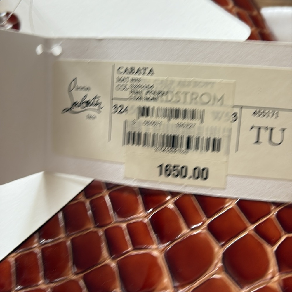 Christian Louboutin Cabata tote on brown “croc” - Picture 5 of 8